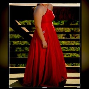 Red prom dress